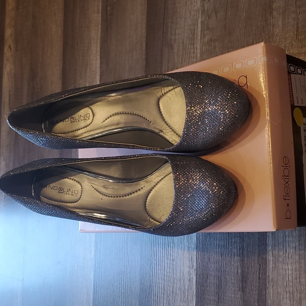 Bandolino sparkly blue heels